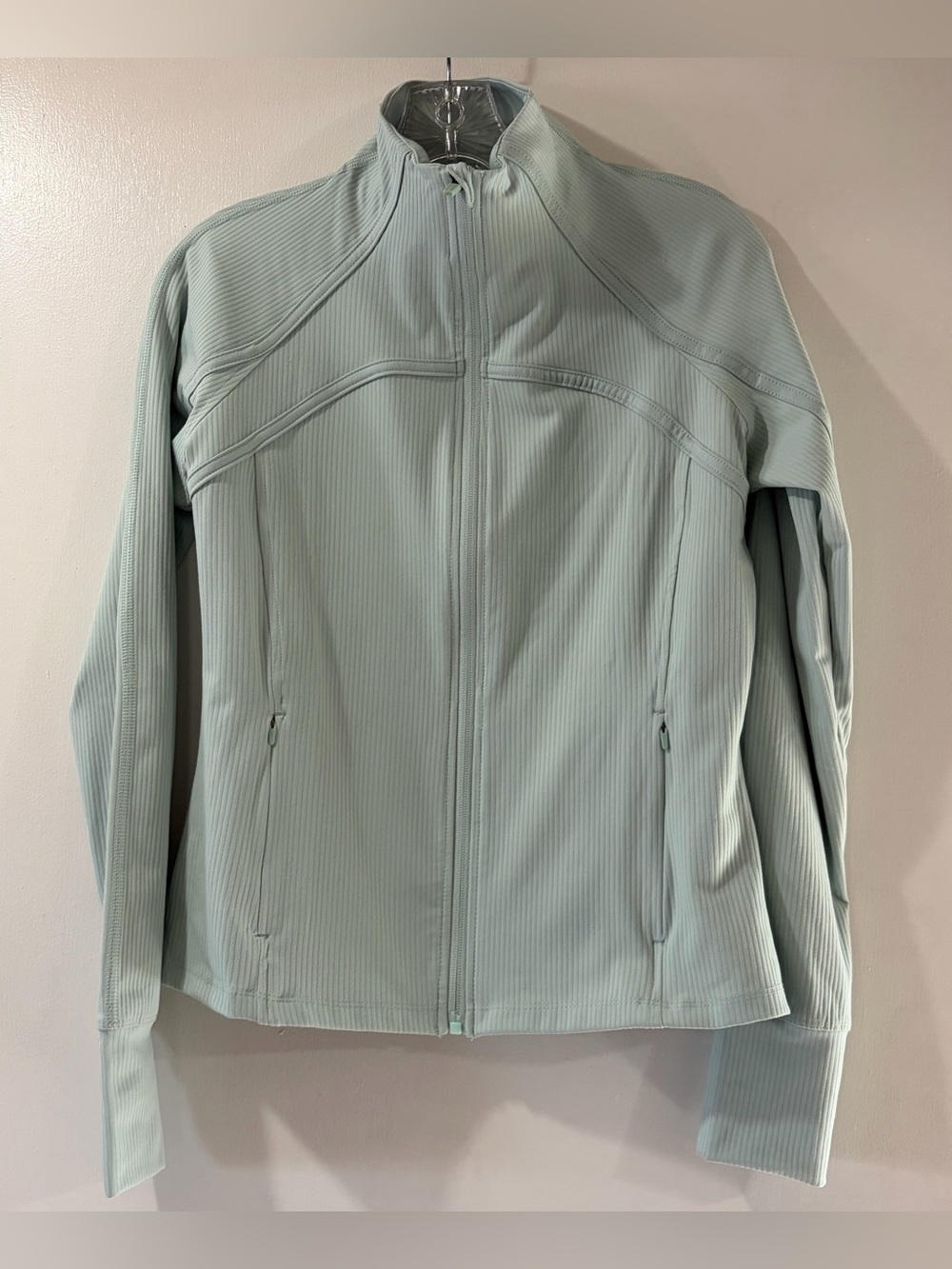 Danskin Ribbed Athletic Jacket Full Zip Womens Sz Small